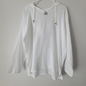 100% Cotton Swimsuit Cover With Hood